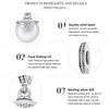Mix design real 925 prata esterlina charme jóias branco concha pérola contas se encaixa pulseiras europeias colar encantos pingente6208482