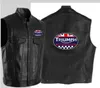 Fashion motorcycles leather vest black motorcycle hip hop leather vest men's sleeveless jacket