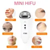 Ultrassonic bipolar LED RF RF Radio Frequency Face Levantando a pele Massager Massager Mini Hifu Anti Wrinkle Pele apertando a máquina