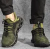 2020 Fashion Breathable Mesh Safety Shoes Men's Lightweight Sneakers Impregnable Steel Toe Soft Anti-Piercing Work Shoes