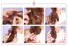 Cabelo flexível Buns Penacho Curly Scrunchy Chignon Elastic desarrumado ondulado Scrunchies Enrole Para Rabo extensões para Mulheres