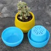 Início Jardim Plastic Flowerpot Mini Suculenta Planter Pot Flor Água Saving E Seca Resistência Herb Pot LJJA3198-1