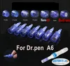 Derma Pen 강력한 Ultima A6 Microneedle Dermapen Dermastamp Meso 12 바늘 Dr.Pen 교체 가능 카트리지 EU / 미국 / 영국 / AU 플러그 CE