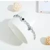 Link, cadeia rosa cor de ouro CZ pulseira para mulher menina ajustável pulseira de lagosta de aço inoxidável link jóias presentes