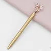 Fashion Ballpoint Pen Bullet Type 1.0 Diamond Butterfly Pen Office Stationery Creative Advertising Promotion Metal Free DHL