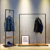 Clothing store display rack Commercial Furniture retro hanger floor type men's and women's cloth shelf show racks industrial style