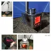 Utomhus Ultralight Titanium Wood Spise 2Meter Camping Tältvärmningsspis