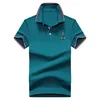 Baumwolle Polos Shirt Männer Solide Slim Fit Kurzarm Patchwork Mode Streetwear Männliche Polo