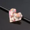 2020 New Fashion Cordiform Plank Acetate Hair Pin Beautiful Plastic Heart Shaped Barrette Wholesale 20pcs/lot