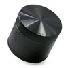 In voorraad Ruimte Case Kruid Roken Molen 55mm / 63mm 4 Deel Aluminium Herb Spice Crusher met driehoekige trekkracht