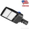 LED Shoebox Parking Lot Luzes 100W 150W 200W IP66 Waterproof Outdoor Lighting Poste Pólo com acesso fotocélula sensor de auto on off