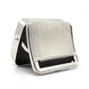 New Automatic Rolling box Tobacco Roller Box Matel Cigarette Rolling Cigarette Case for smoking accessories silver color5115678