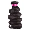 Indian Human Virgin Hair Body Wave 3 paquets avec 6x6 Close de dente