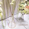 새로운 stylePopular 금속 프레임 결혼식 꽃 중앙 장식품 아름다운 황금 꽃 센유 웨딩 스토어에서 웨딩 장식 스탠드