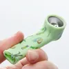 Pipe à main en silicone avec bol en métal remplaçable couleur mélangée fumer narguilé bang en silicone de qualité alimentaire aux herbes sèches