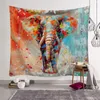 Arazzo indiano etnico Thailandia muro di elefante appeso boho decorazioni arti per la stampa animale aratti di stoffa da letto moderno mopetta1251109