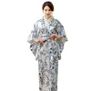 Traditionella japanska kimono kvinnor långärmad klänning japanska forntida kläder anime party cosplay asia pacific öar kläder233u