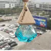 Car Perfume Bottle Pendant Essential Oil Diffuser 9 Colors Bag Clothes Ornaments Air Freshener Pendant Empty Glass Bottle Perfume BH1908 ZX