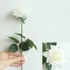 Искусственная роза Real Touch Flower Букет свадьба Домашнее Украшение Офис дефро Выберите цвет Белый Розовый 42см