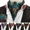 Män bröllop formell cravat mode retro paisley cravat brittisk stil gentleman silkes halsdukar nackbindningar kostym halsdukar affärer slips