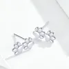 S925 Sterling Silver Ear Stud Cat Pet Footprint Kolczyki Biżuteria Body Prezent dla kobiet i dziewcząt