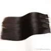 Elibess BrandStraight Wave Colorful Tape In Hair Extensions 2 5G St 40PCS Lot Human Hair Promotional Price Acceptera Drop