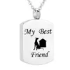 Cremation Jewelry Stainless Steel Dog Urn Pendant Necklace Memorial Ash Keepsake Charm Pet Ashes Necklace Jewelry248n