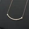 New Arrive Fashion Classic Lady 316L Titanium steel Lettering 18K Plated Gold Necklaces With Double Pendant 3 Color M Size8796945