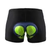 Heren Cycling Underwear 5D Gevoerde gel Biking Shorts Snel droog ademende spons Siliconenkussen gewatteerde schokbestendige korte broek