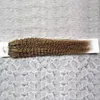 Mongolian Kinky Curly Loop Micro Ring人間の毛100Gマイクロビーズリンクバージン100％ヒトのヘア製品の拡張100G