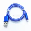 Carregamento rápido 1m 2m 3m Tipo c Micro v8 Cabos Trançado Fish Net Usb C Cabo Para Samsung s8 s10 htc lg android linha de fio de telefone