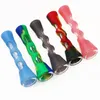 Horn Shape FDA Silicone Glass Filter Tips One Hitter Pipes Cigarette Holder Dugout Tobacco Herb Pipes Accessories