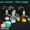 Shisha Dicke Glasasche Catcher Schalen mit weiblicher männlicher 14 -mm -Gelenkbubbler Perc Aschokatcher Bong Silikonbehälter Jar