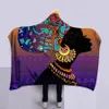 3D Printing Winter Wearable Hooded Blanket For Kids Adults Warm Decoration Soft Bed Home Throw Sofa Blankets 130cm*150cm 9styles RRA1908