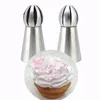 Tocha russo 1 pcs 2 design tulip bocal ferramentas de bolo de aço inoxidável bocal de cozimento cupcake tubulação bicos bicos bicos dicas Promotion