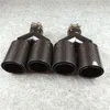 Y Style Outlet 92mm Auto lucida in fibra di carbonio Silenziatore di scarico Tubo Punte di coda per BMW Doppi tubi di scarico in acciaio inossidabile nero