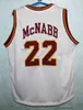 Donovan McNabb #22 Mount Carmel High School Retro Basketball Jersey Mens Ed Número personalizado Nome das camisas