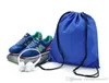 Crianças mochilas com cordão saco de armazenamento de viagem praia ao ar livre meninos meninas roupas esporte ginásio pe dança shoe5200234