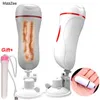 Mizzzee Anal Anal Anal Dual Channel Masturbation Coupe Fake Vagina Real Pussy Sex Toys pour hommes Mastrubator pour homme Fellation MX191228