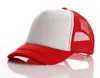 Gorra de camionero para niños de 14 colores, gorras de malla para adultos, gorras de camionero en blanco, gorras Snapback, logotipo personalizado aceptado