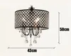 Nordic American Crystal Hanglampen Ketting Kroonluchter Verlichting Iron Art Woonkamer, Eetkamer, Slaapkamer Licht Modern Myy