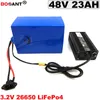 Bateria de lítio recarregável 48V 23Ah LiFePo4 3.2V 15S 7P 48V Bateria de bicicleta elétrica para Bafang BBSHD BBS02 1000W 1500W Motor