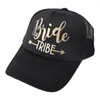 Noiva tribo snapback camionista chapéu ouro letras seta casamento beisebol cap1