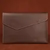 Gneuine Leather A4 File Business Clutch Bags Mappen stor kapacitet Kohude Portf￶lj hela 217B Mapp