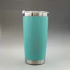 Paslanmaz Çelik Kupa Tumblers Araç Bardakları 20oz Vakum Yalıtımlı Seyahat Metal Su Şişesi Bira Kahve Kupaları Kaplamalı 10 Renk VT0439 En İyi Kalite