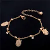 Shuangr New Arrival Butterfly Charm Anklet Bracelet 여성을위한 금광 팔찌 다리에 패션 발 Chian 발목 사랑 보석