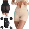 Breasted Lace Butt Lifter Hoge Taille Trainer Body Shapewear Dames Fajas Slimming Ondergoed met Tummy Control Slipje CX200624