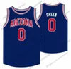 thr Custom Arizona Wildcats 2020 Pallacanestro Rosso Blu Navy Bianco 0 Josh Green 1 Nico Mannion 22 Zeke Nnaji Maglia da uomo Youth Kid 4XL