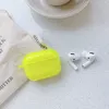 Colore fluorescente per custodia Apple Airpods Custodia protettiva per auricolari Bluetooth tinta unita per Air pod Pro 2 1 Custodia per cuffie