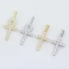 Хип -хоп кросс -бриллианты подвесные ожерелья для мужчин Женские подарки для ожерелья ювелирные изделия из золото